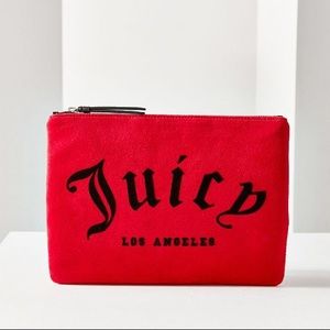 NWT Juicy Couture For UO Red Velvet Pouch